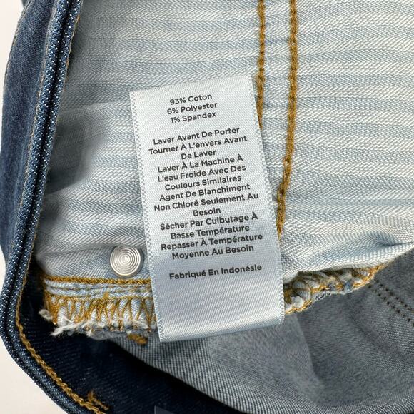 Talbots Slim Ankle Dark Wash Jeans Womens 14L Blue Denim Mid Rise Cotton Blend - Picture 8 of 9